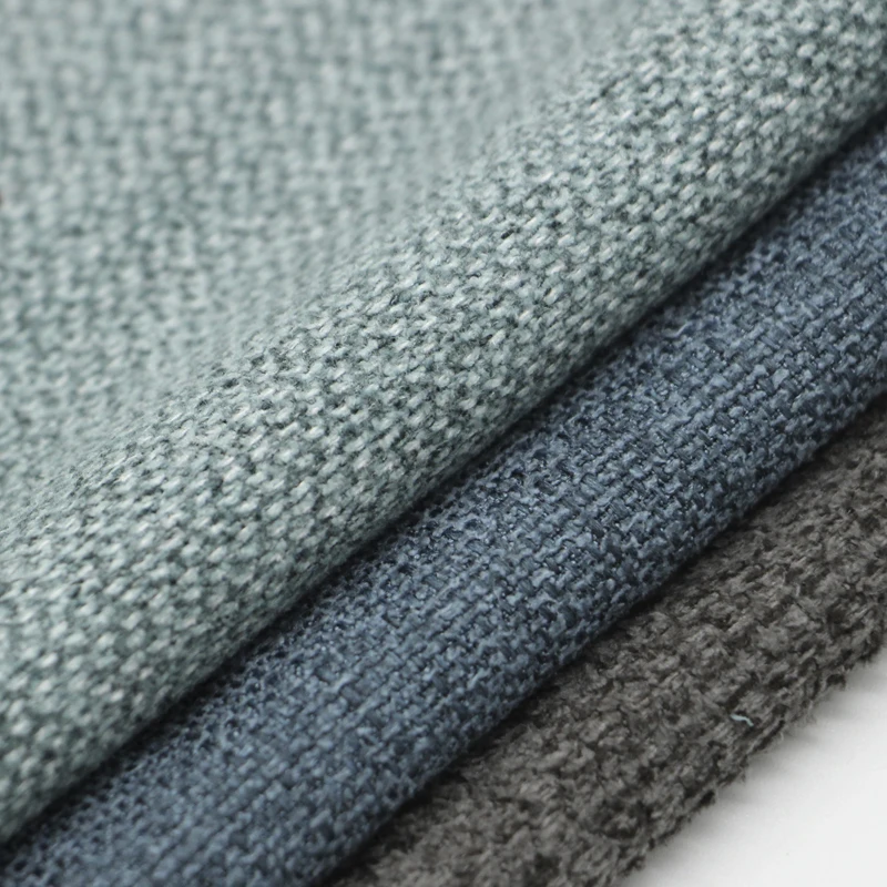 2022 New Arrival Home Textile Nordic Breathable Polyester Woven Piled Fabric For Sofa Upholstery