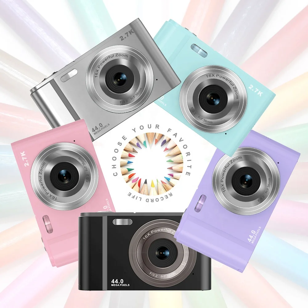 CMOS sensor point and shoot digital camera with 2.88 inch screen up to 44MP