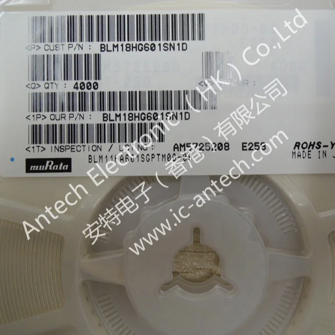 New original Inductor BLM18HG601SN1D BLM18BD601SN1D BLM18HG102SN1D FERRITE BEAD 600 OHM 0603 1LN