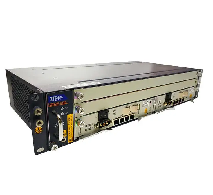 10G 16pon ZTE C320 Olt 1*16ports GTGH C++ Board 110V-220V AC Power SMAX/3 FTTH GPON Zte 320 OLT