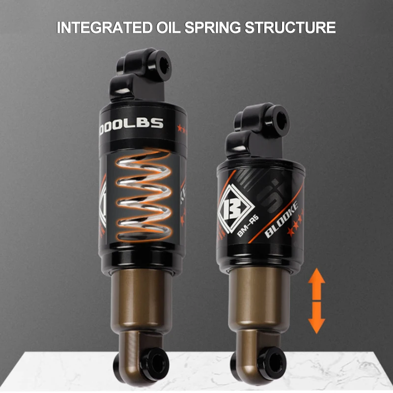 Mountain Bike Rear Shock Absorber Air Double Chamber