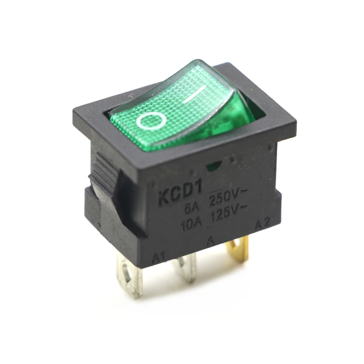 KCD1-203   6 PIN DPDT    ON OFF ON CENTER OFF   T85  SMALL ROCKER SWITCH MANUFACTURERS  FROM YUEQING ZHEJIANG