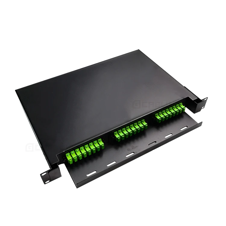 Geteknet 19inch 1U Cheap Factory Price Optical 24 Port Odf Cabinets Patch Panel