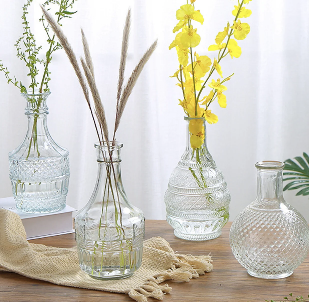 Стеклянная Ваза держатель цилиндра маленькая/высокое стекло для домашнего декора стеклянная технология Европейская американская стена Свадебная коробка современный безопасный