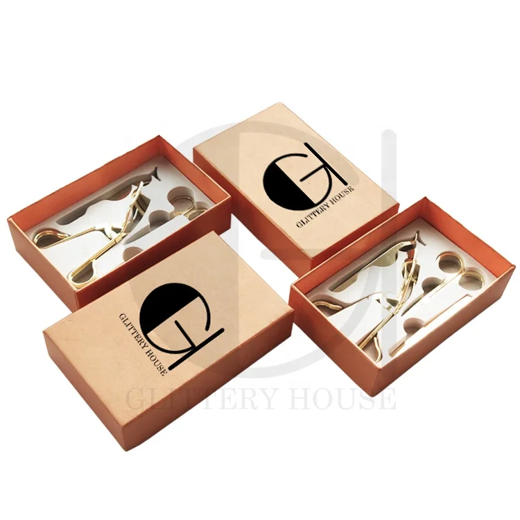 Набор аппликаторов для ресниц, щипцы для завивки ресниц, ножницы 4 в 1, индивидуальная упаковочная коробка, частная этикетка, инструменты для макияжа, пинцет для ресниц, набор аппликаторов