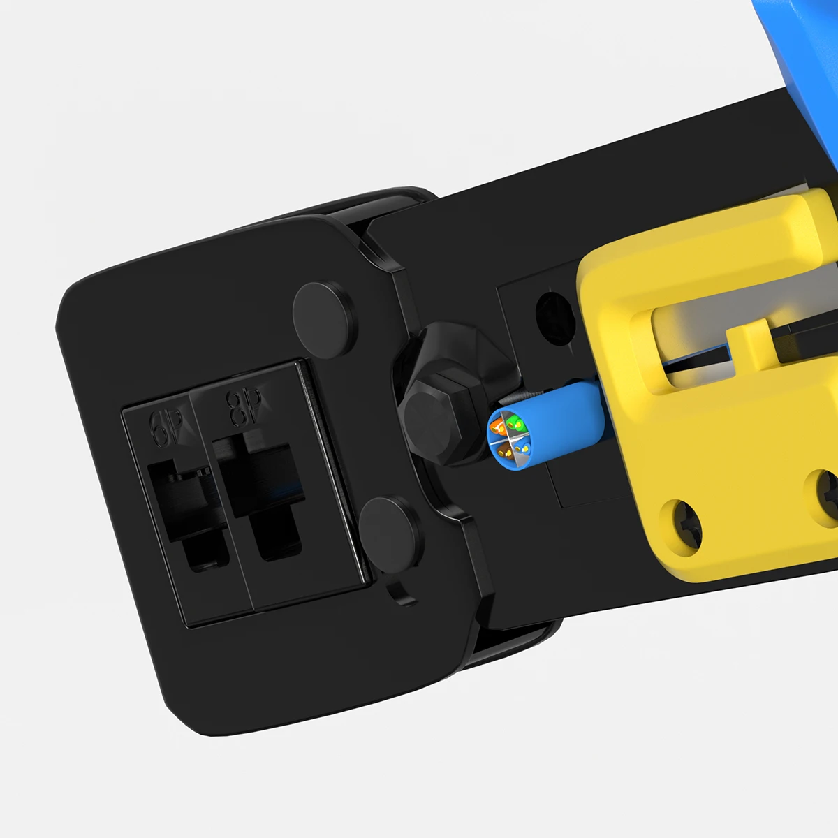 Factory Price Hand Crimper for Ethernet Connectors EZ Crimp Tool for 8Pin 6Pin Pass through RJ45 Steel Wire Stripper