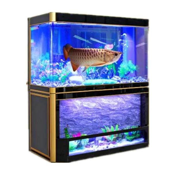 5000L-50000L customized huge glass aquarium for hotel and market