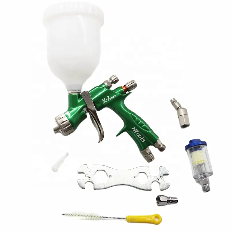 1.3mm HVLP/RP Spray Gun With Air Filter And 360 Swivel Air Hose Connector High Atomization Car Paint Air Tools Airbrush