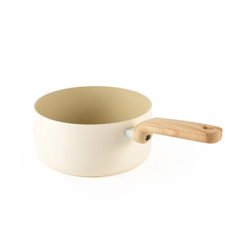 Classic Design Milk Pan Set Aluminium Alloy Cookware Induction Compatible Gas Applicable Fry Pan for Home Cooking