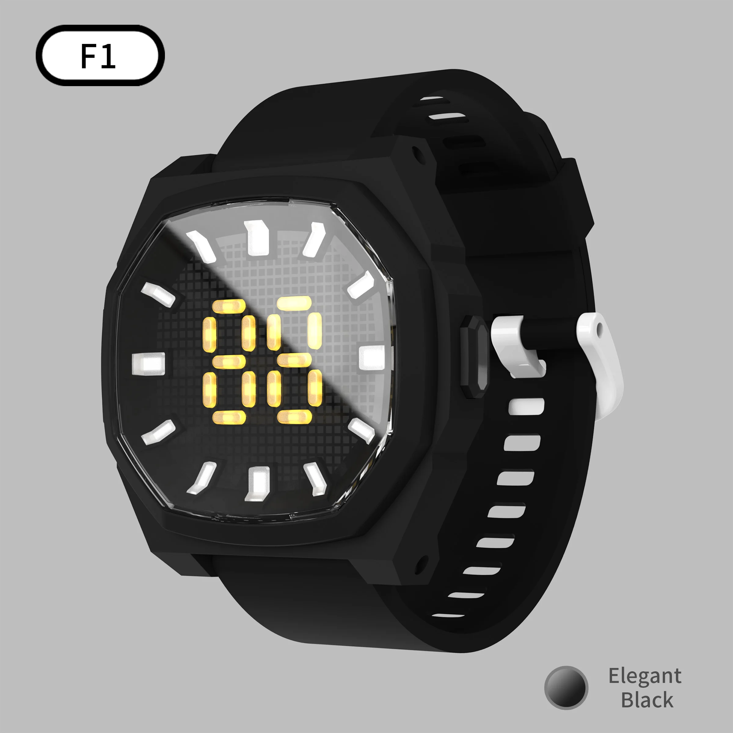 Ultra Thin Sport LED Electronic Watch Shockproof Waterproof Digital Watch