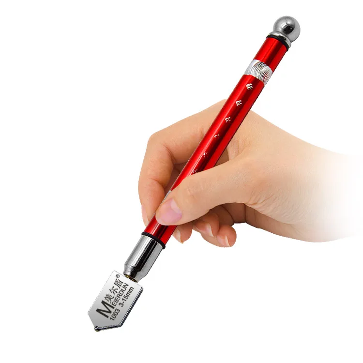 hand tools glass cutter oil filled diamond hand hold tools glass tile marble cutting red pole