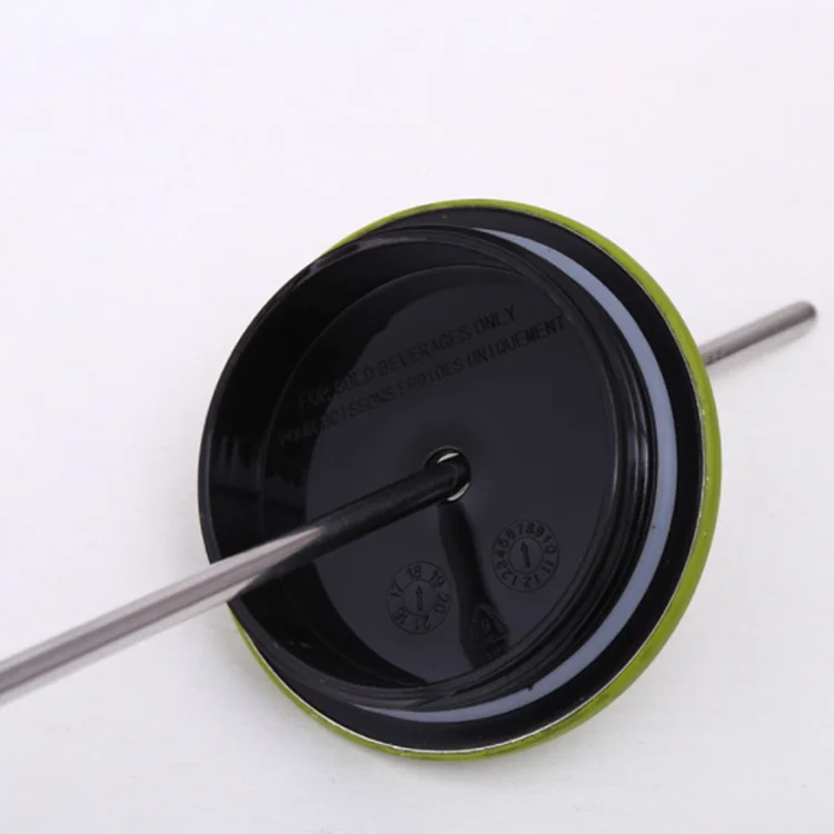 Color 750 ML Tumbler Stainless Steel Water Bottle Iced Coffee Travel Mug Cup with Straw and Flip Lid