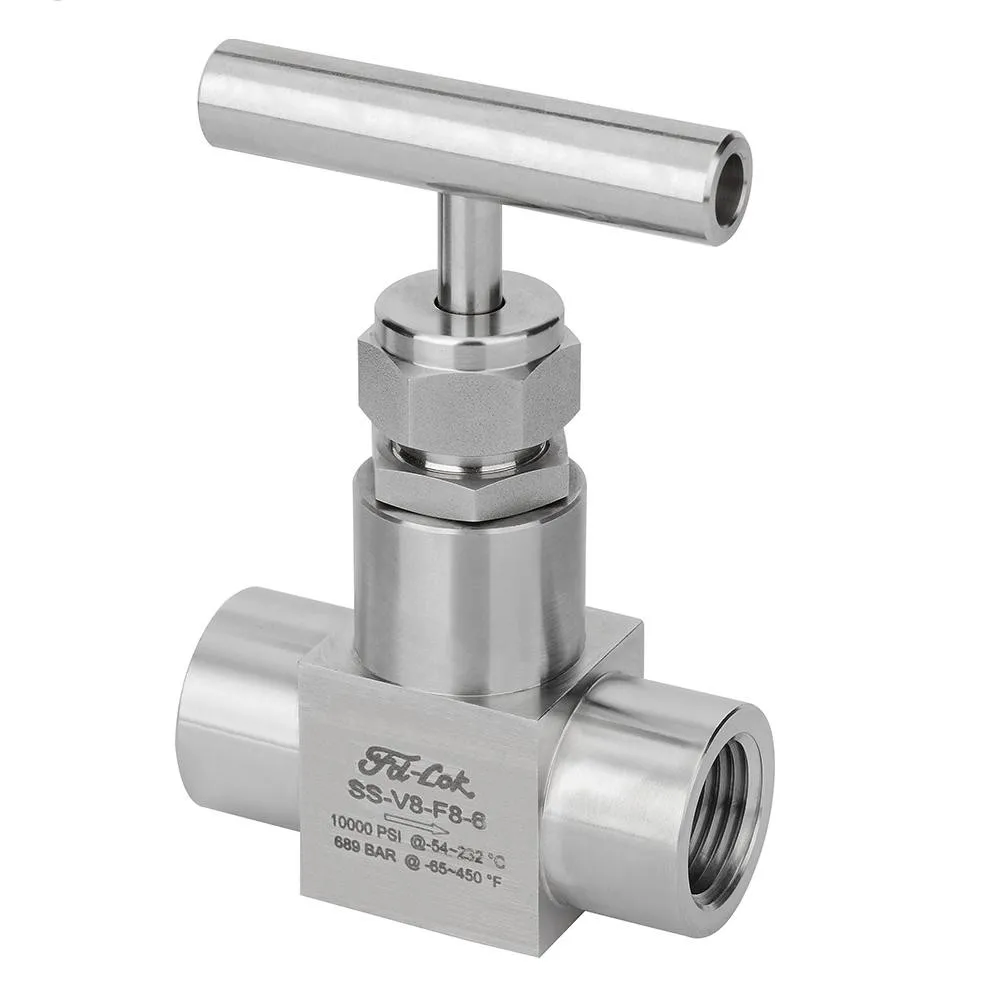 Needle valve 10000psi 1/2 NPT thread needle valve SS316 10000psi 6000psi
