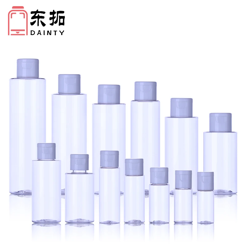 PET Plastic Bottle Shampoo bottle water wholesale cosmetics Beauty bottle with cap travel set