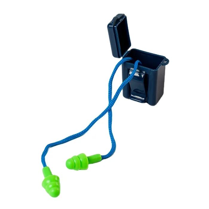 silicone rubber ear plug with rope