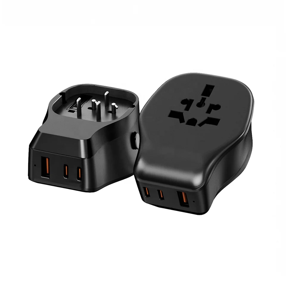 Worldplug Multi Plug Universal Wall Socket Electrical Power Plug All in One Interchangeable Travel Adapter Charger with USB