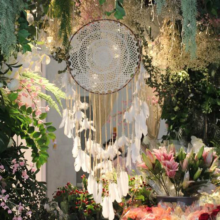 Hot Selling Dream Catcher Handmade Feathers Wedding Decor Wall hanging Large Wall Hanging Indian Feathers Big Dream Catcher