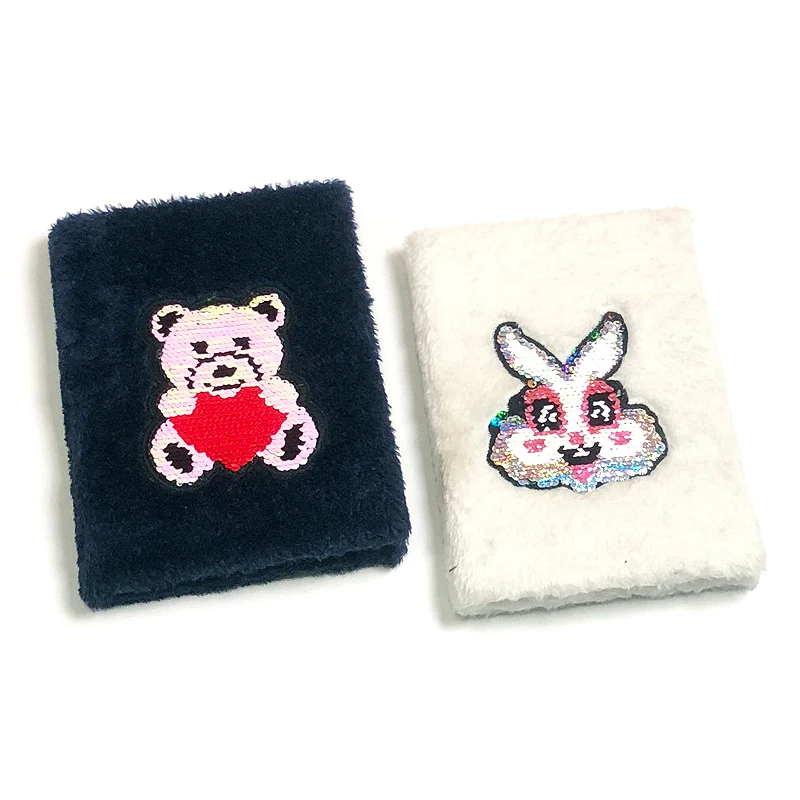 BSCI Factory Customize Stationery Kids Journal, School Supplies Kids Plush Diary Notebook