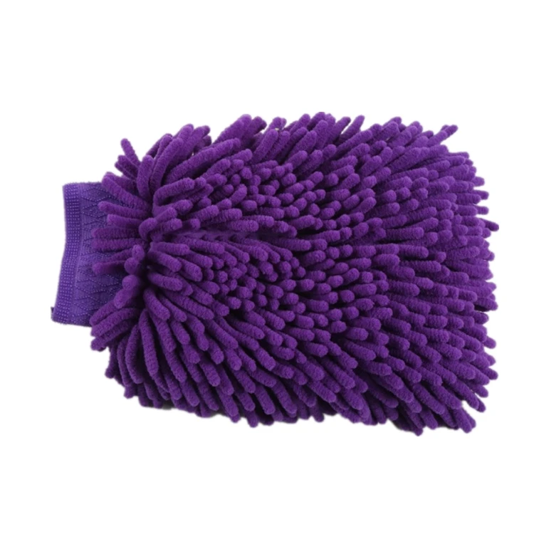 Fine Grade chenille Bar Mitt Glove Towel Cloth Auto Care Cleaning Towel Microfiber Sponge Pad Clay Car Red Color Type/