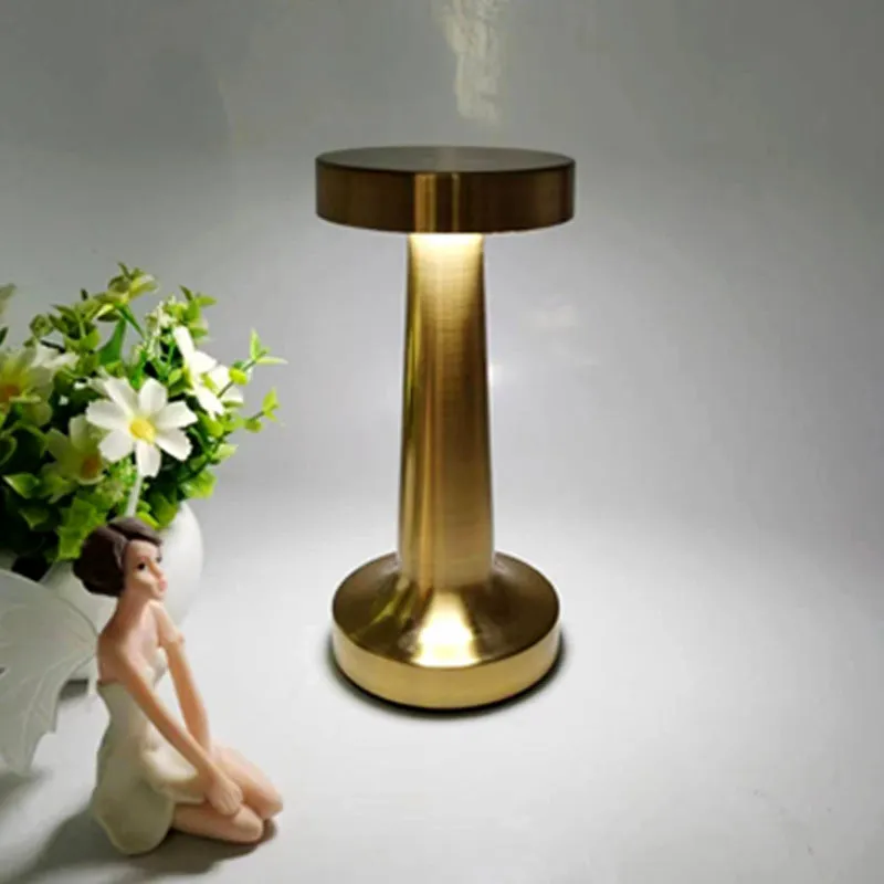 Wholesale Touch Dimming USB Luxury Modern Rechargeable LED Table Lamp for Bar Home Bedside Dinner light