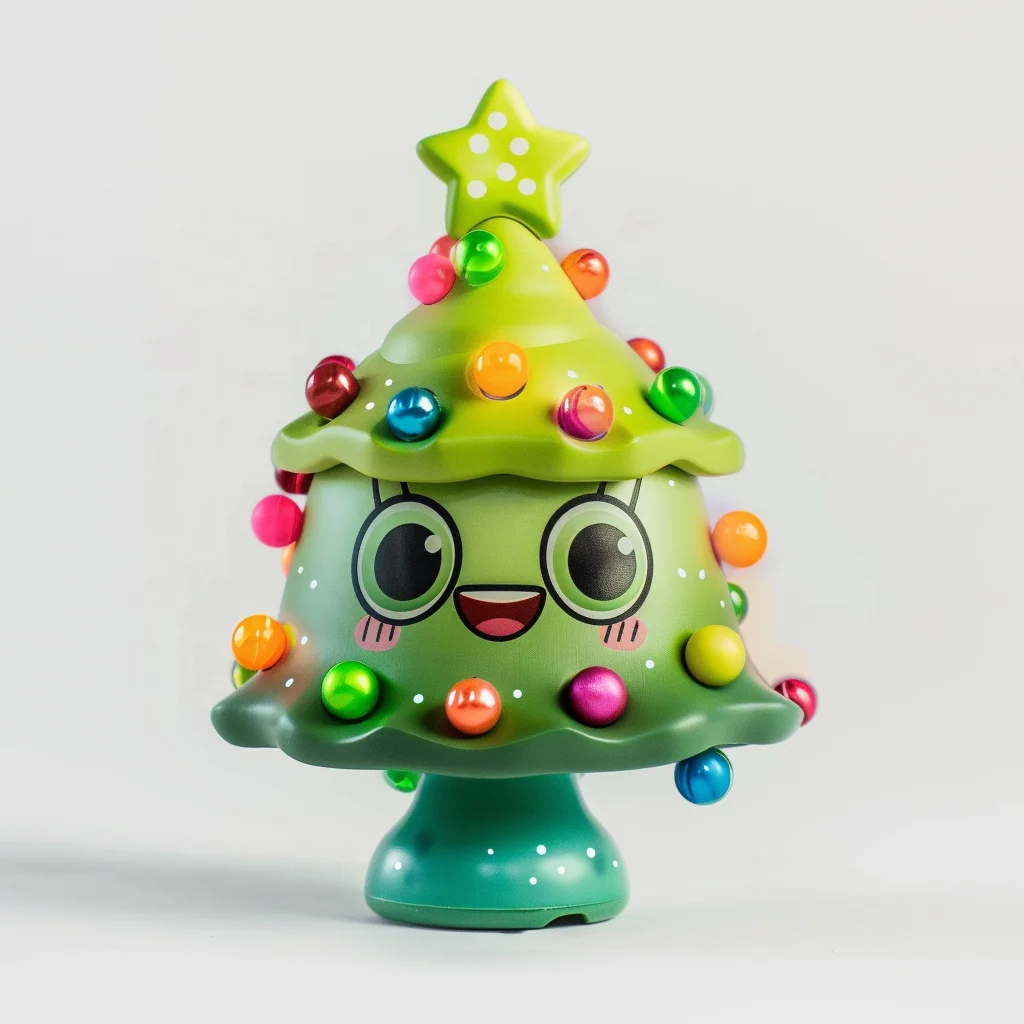 Custom Collectible Mini Trending 3D Printed Soft Christmas Tree Toys