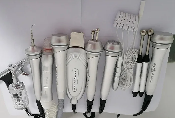 Newest Portable 7 In 1 Hydra Oxy Jet peel Facial Machine Hydradermabrasion With Acne Treatment Plasma Shower H2o2 Machine