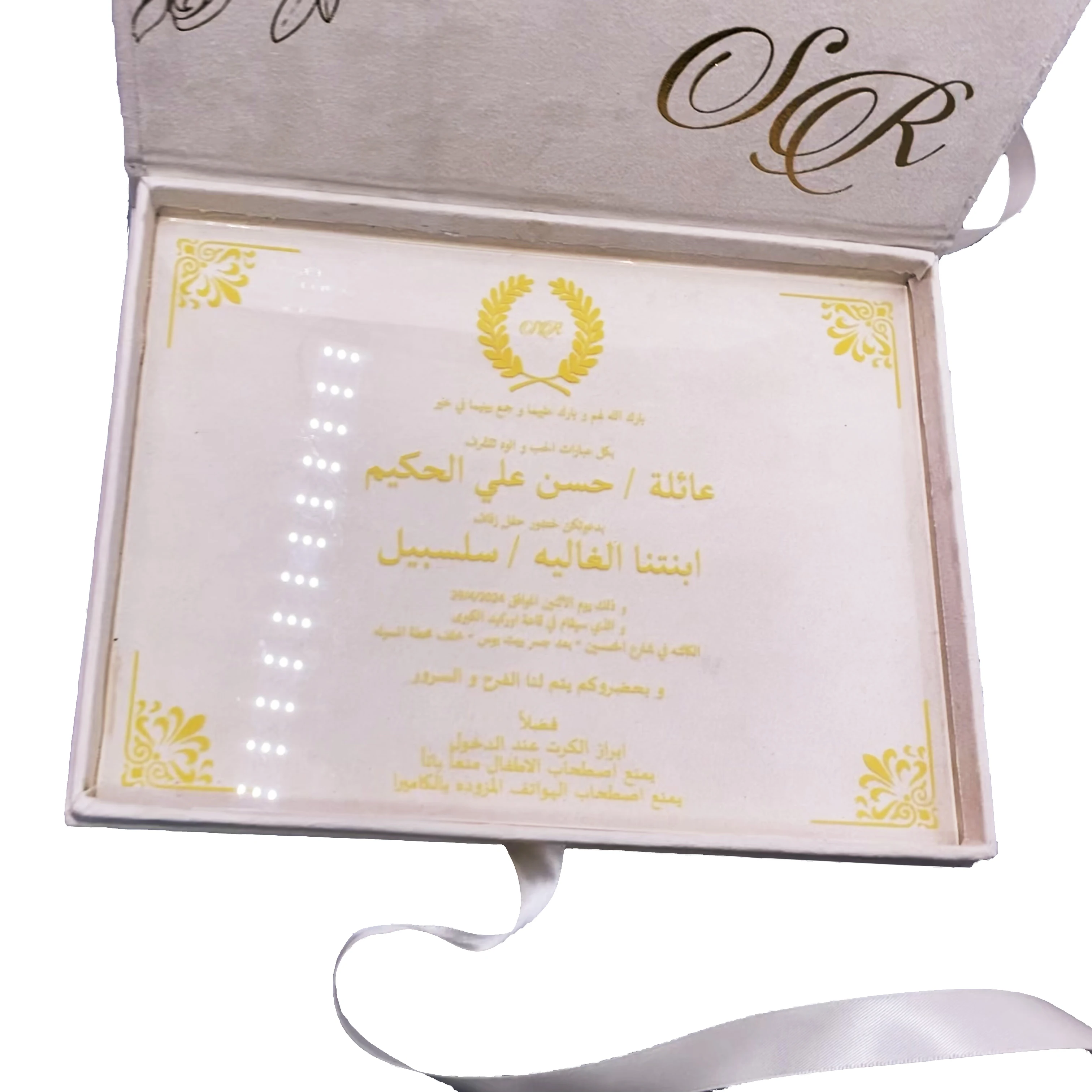velvet box acrylic Premium Wedding Favour Invitations Wed Invit Boxes Card Printing Bridal Bridesmaid  Wedding Welcome Boxes