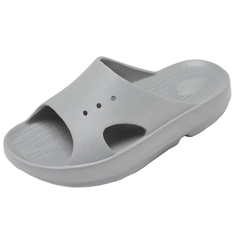 
Custom Logo solid color outdoor slippers mens beach shoe light weight summer sandals flat shoes 