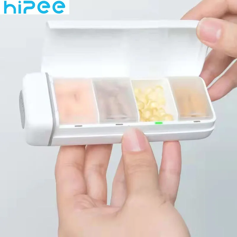 Hipee Factory Low Price Quality Assurance Wholesale Portable Smart Pill Dispenser Box Minimalist