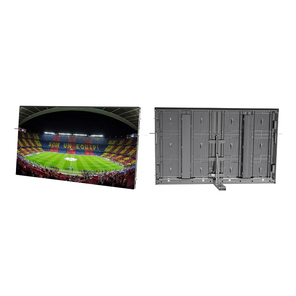 Outdoor Soccer Sports Perimeter Match Diecast 960*960Mm Cabinet Panel Stadium Fence Led Display Board Screen For Football Field