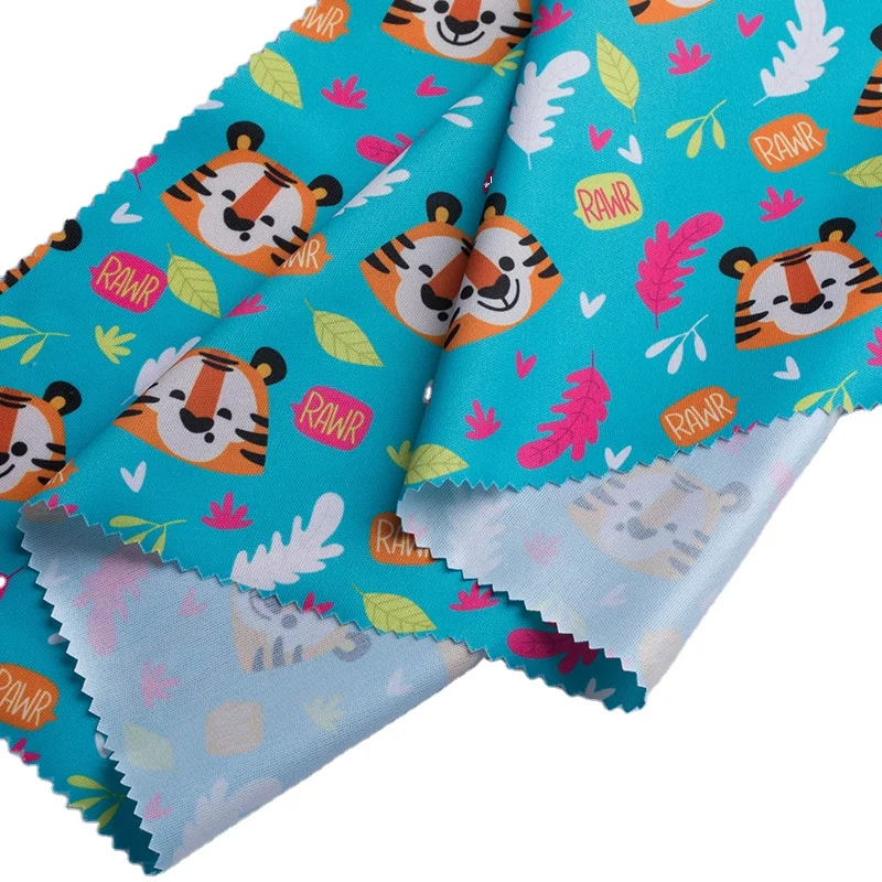New High quality Factory supply Cartoon muslin pul fabric for baby diapers