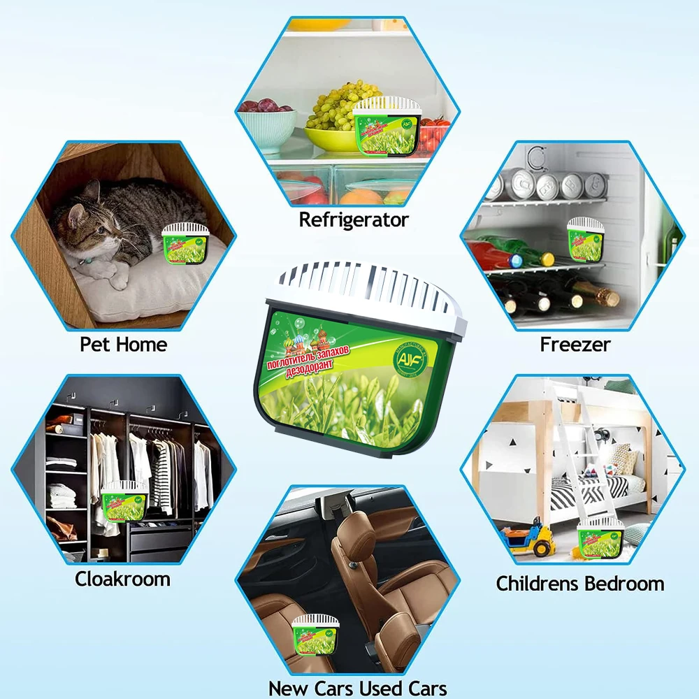 120g Refrigerator Deodorant Household Air Purifier Refrigerator active charcoal For Smell Remover Odor Eliminate