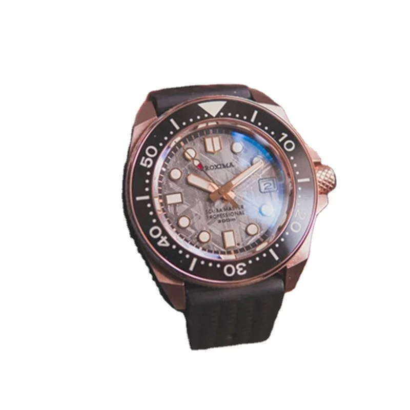 Proxima AAA Mechanical Watches For Men Bronze Soil/Earth NH35 Automatic Diver Wrist Watch MarineMaster CUSN8 Bronze Sports Clock