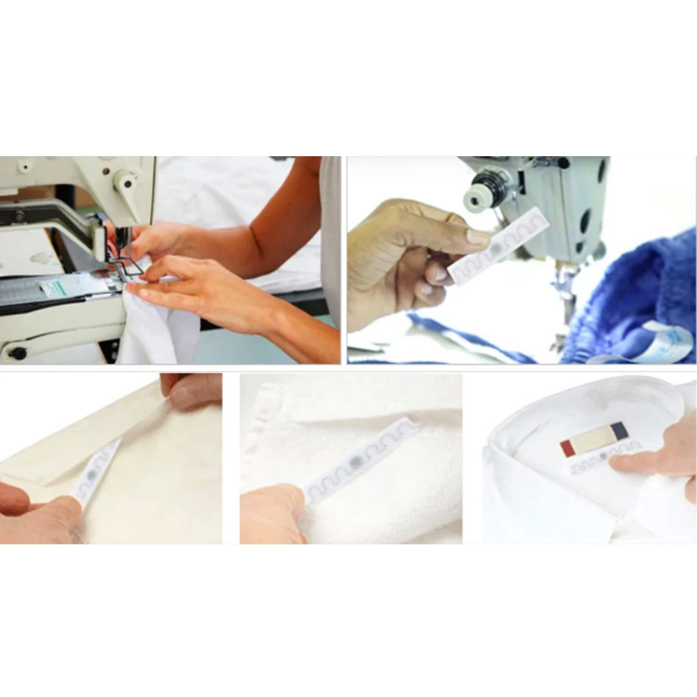 Wholesale Price Non-Woven Fabric Washing Laundry Tags Cloth RFID UHF tag