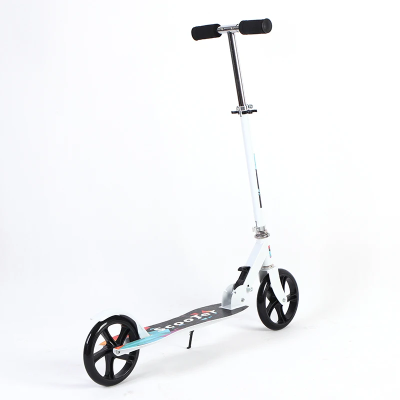 Adult Scooter/kick Foot Scooter For Adult/teens With Fold & 200 Mm Big Pu Wheels