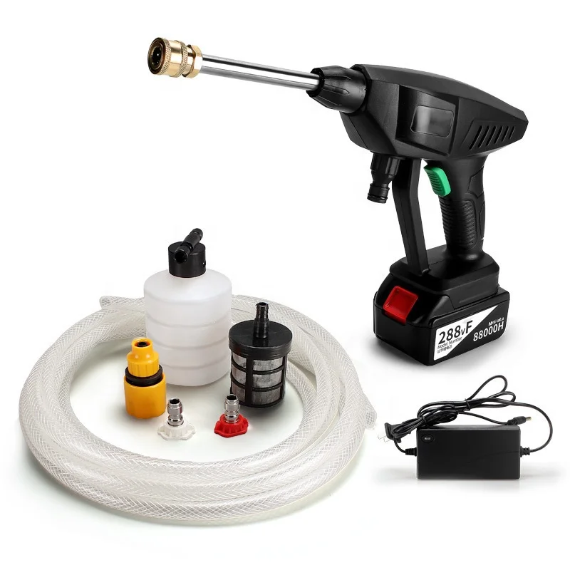 
Battery Powered Cordless Car Wash water cleaning machine gun Electric High Pressure Car Washer 