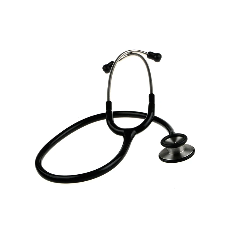 Medical  dual head cardiology stainless steel stethoscope with different color wire