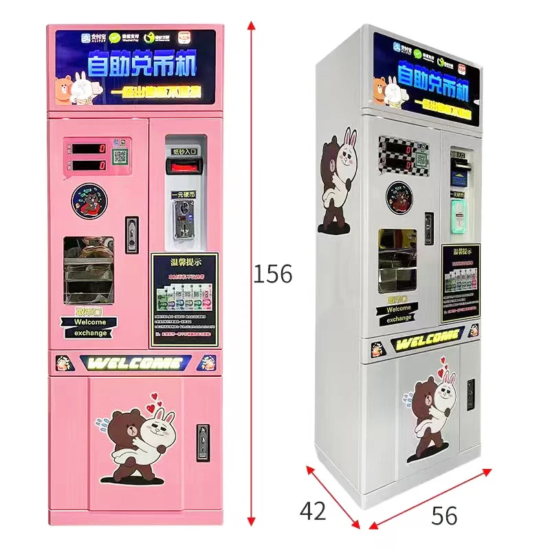 Coin changer machine supplier direct wholesale automatic bill exchange arcade game token coin change machine