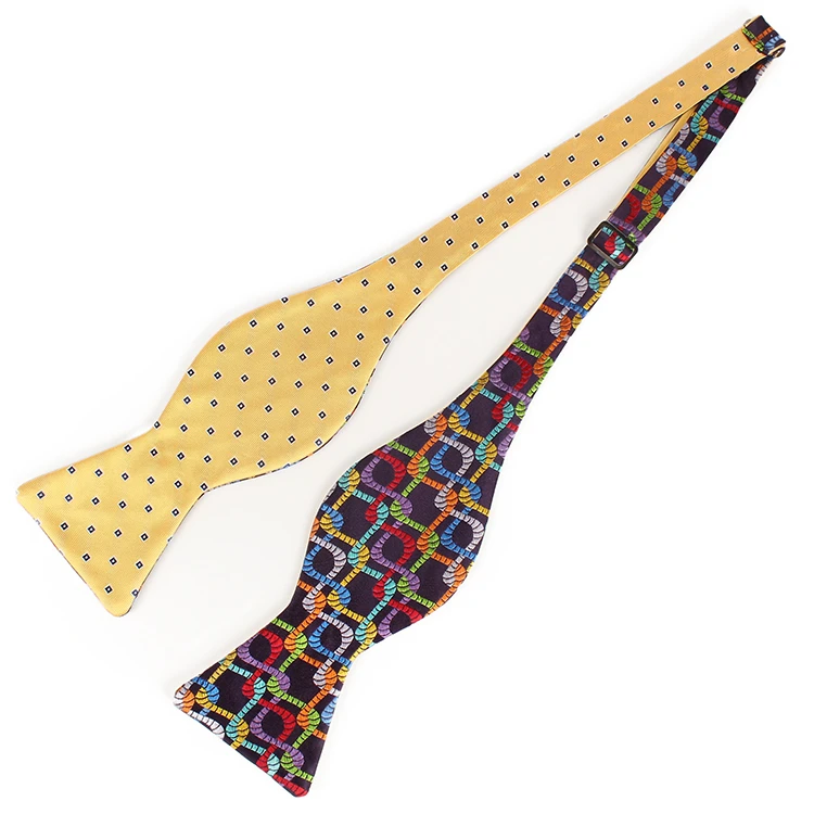 Dacheng оптовая продажа Dobby Pajarita мужской галстук Двусторонний Шелковый