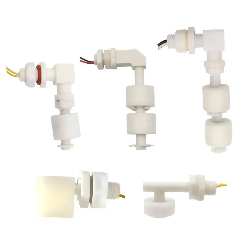 Micro Reed Switch Side Mounted Floating Level Indicator Stainless Steel M10 Thread Vertical Liquid Level Sensor