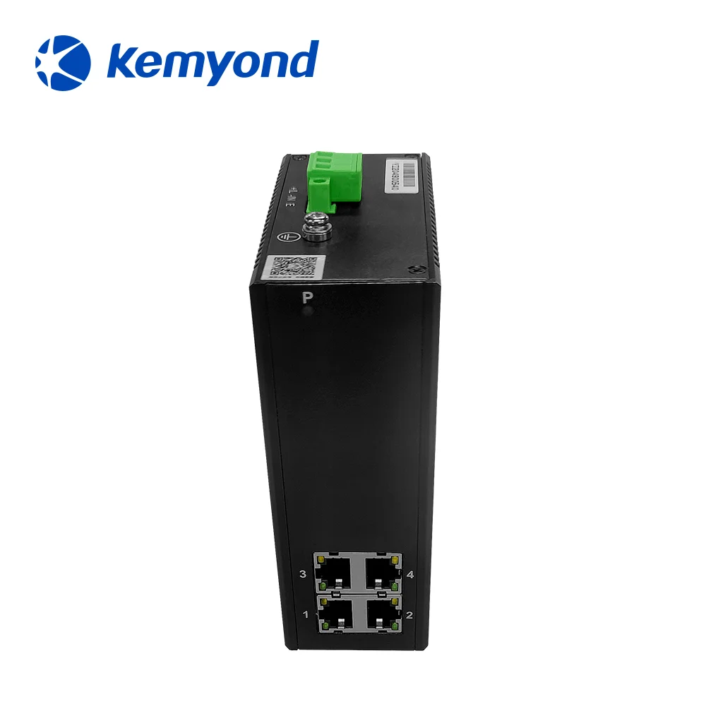 Factory wholesale Din-Rail unmanaged industrial grade Ethernet switch 4 Port 100M/1000M network switch