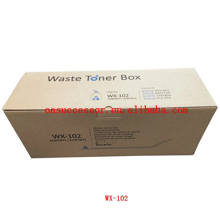 WX-102 мусорный контейнер коробка для Konica Minolta тонер Bizhub BH 552 652 654 654e 754 754e 808 A2WY-0Y1 A2WY0Y1 A2WY-WY3 A2WYWY3 A2WY-WY1