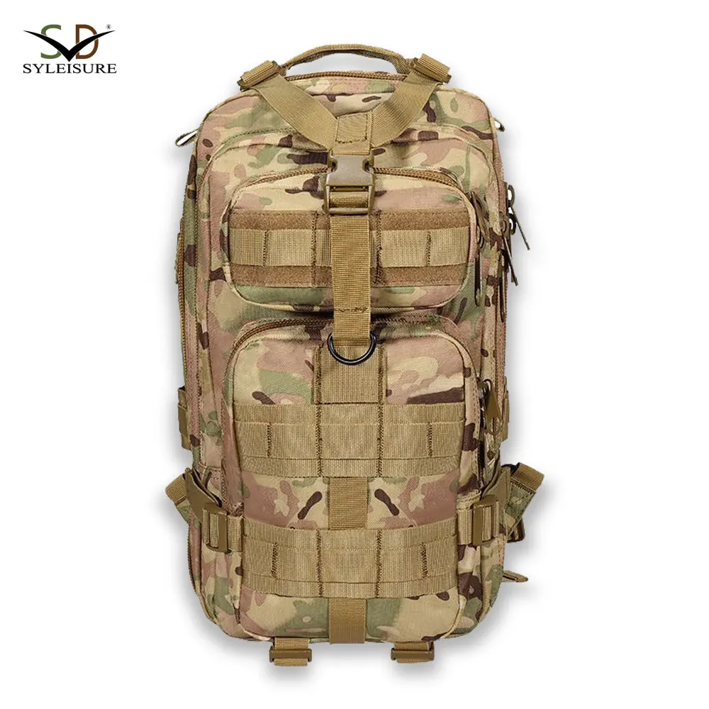 Mens Wholesale Custom Waterproof 35L MOLLE System Tactical Backpack 3P Bag Out Bag Assault Hiking Backpack
