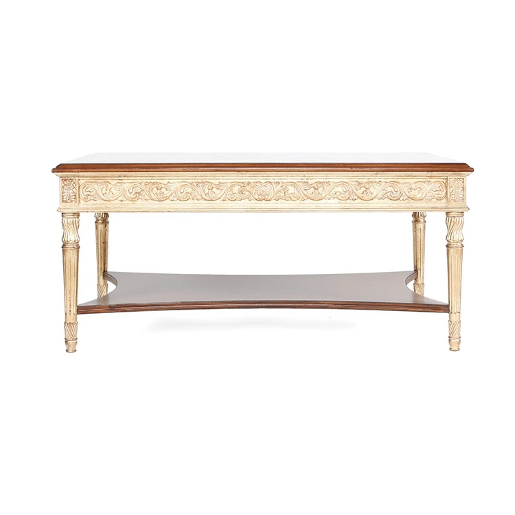 Hot selling Super luxurious and elegant books for living room wood coffee table