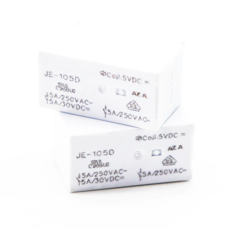JE-105D 112D 124D DC электромагнитное реле оригинальный 5-контактный 5 В, 12 В, 24 В постоянного тока