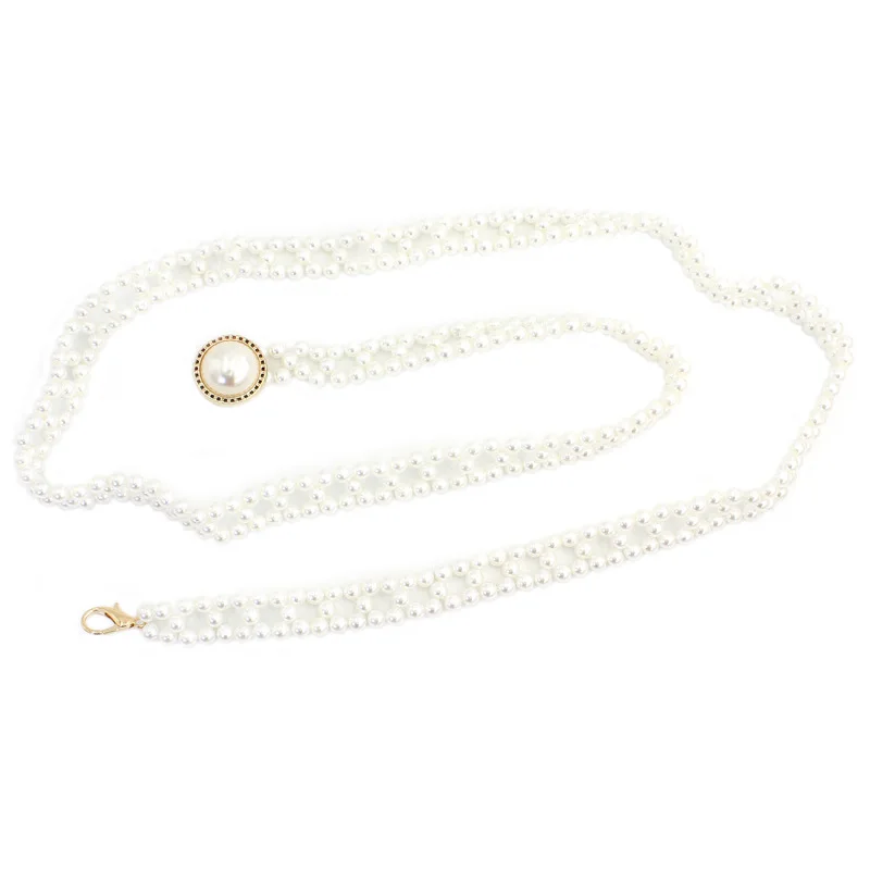 Fashion Versatile Waist Chain Pearl Waist Chain Decoration Women Waist Belt
