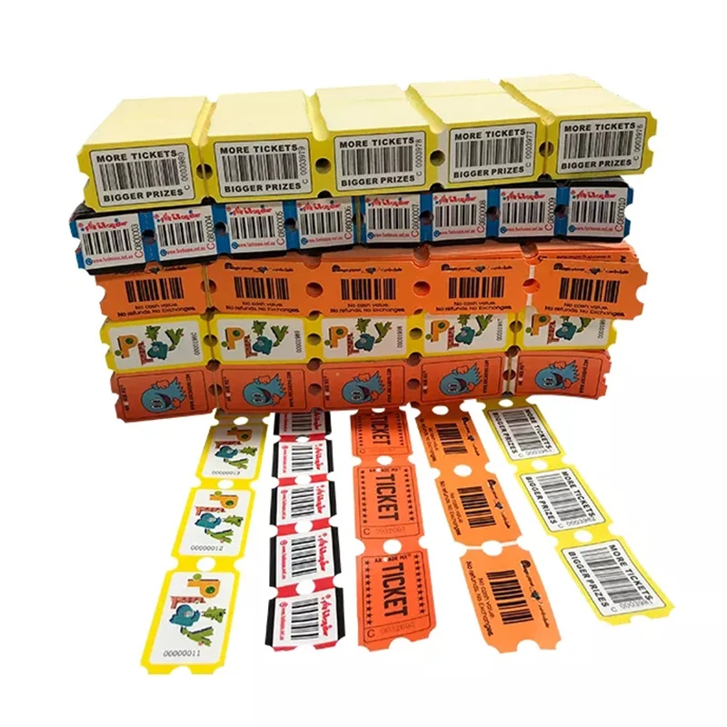 High Quality Coin Operated Redemption Game Machine Double Roll Ticket Raffle Tickets