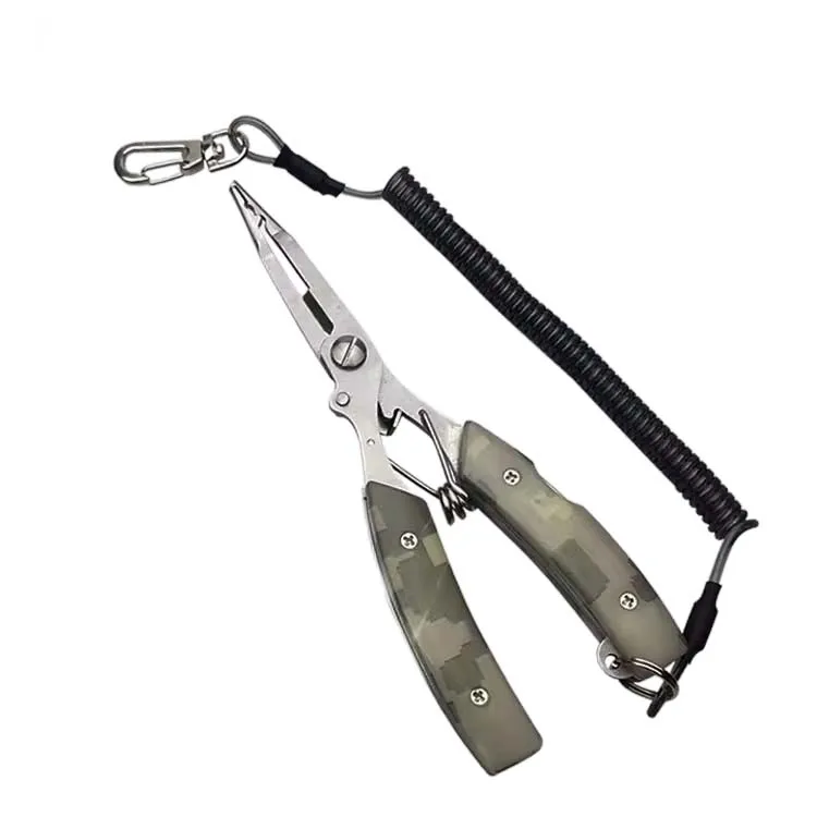 Aluminium Alloy Fish Plier Camo Luya Clamp Control Set Multi-functional Fishing Plier