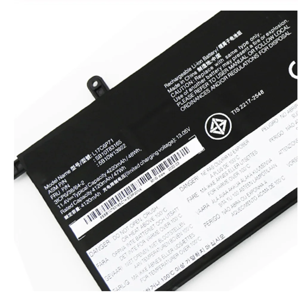 Оригинальный аккумулятор для ноутбука Lenovo ThinkPad X280 SB10K97617, 11,4 в, 48 Вт/ч, L17M6P71, L17L6P71, L17C6P71, 01AV470, 01AV471, 01AV472