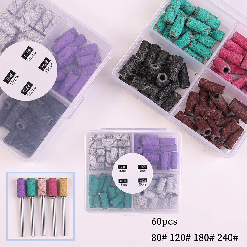 Mini Nail Sanding Bands Electric Nail Machine Nail Drill Bits UV Gel Acrylic Polish Remover For manicure Pedicure Accessory Tool